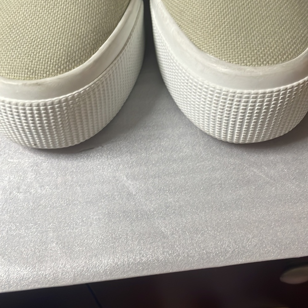 Superga - Platform Slip-On Sneakers - Beige Size 71/2 - Picture 3 of 7